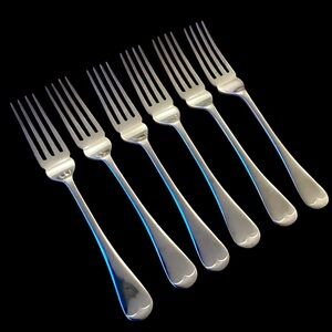 6 Firth Staybright Forks in Stainless Steel Vintage